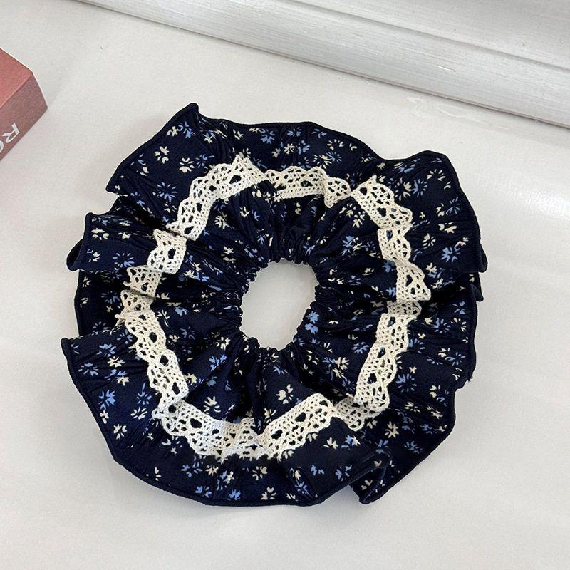 

Тканевое кружево цветочный резинка для волос в виде толстой кишки идиллическая низкий хвост веревка для волос нишевые универсальные атмосферные аксессуары для волос женщины