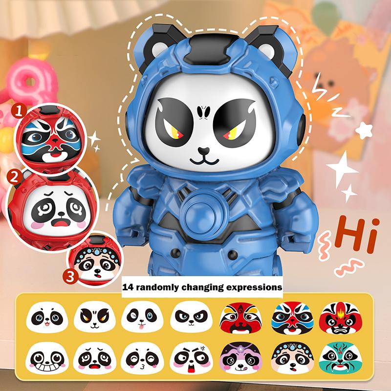 

Милая мультяшная панда, меняющая лицо, кукла, креативная новинка, детская забавная сумасшедшая игрушка, украшение для детской сумки, подвеска, подарки на день рождения