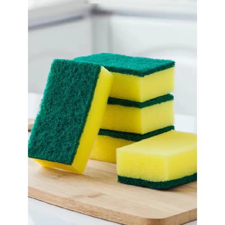 10/20/30/40/50pcs Dishwashing Sponge, Scouring Pad, Dishwashing Cloth, Kitchen Cleaning, Bowl Brushing, Pot Brushing, Magic Wiping, Household High