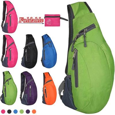 1PCS Foldable Chest Bag With Large Capacity Hiking Diagonal Cross Packbag Bicycle Outdoor Single Shoulder Woman Man Bags