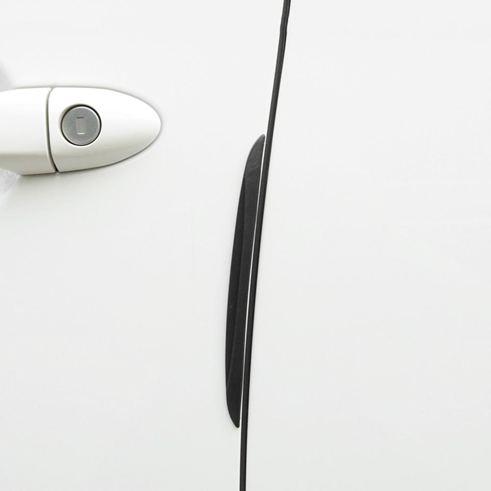 4 STÜCKE ABS + PVC Auto Antikollisionsstreifen Stoßstangenschutz Abdeckung Autotüraufkleber Schutz Rückspiegel Schutzaufkleber