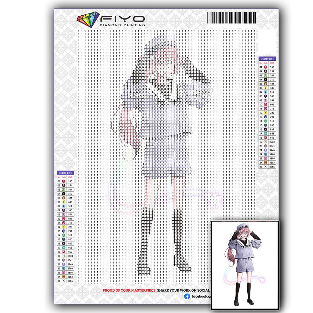 Diamond Painting Kit Maiden Girl 5D DIY Diamond Embroidery Portrait Pictures of Rhinestones Mosaic Decoration