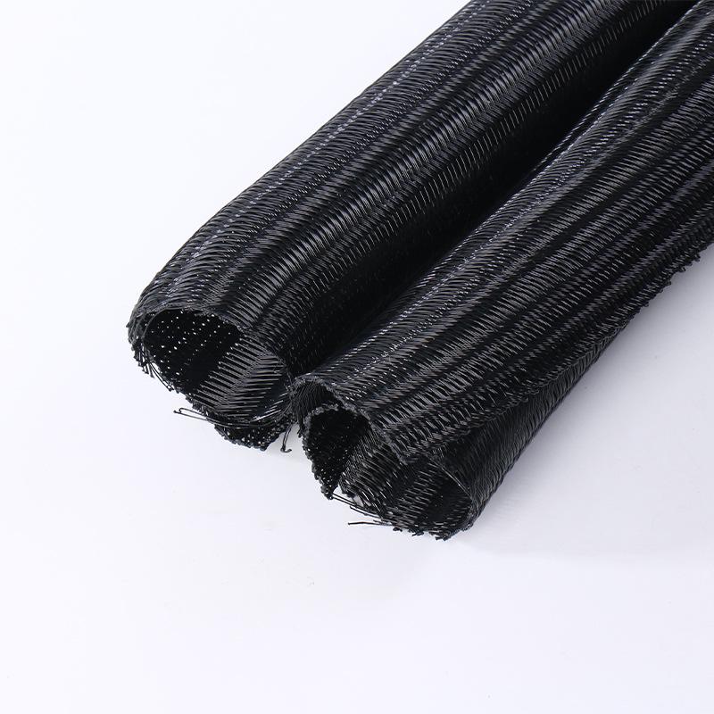 Flame Retardant Fireproof Self-Wrapping Braided Wire and Cable Sleeve for Storage and Organization