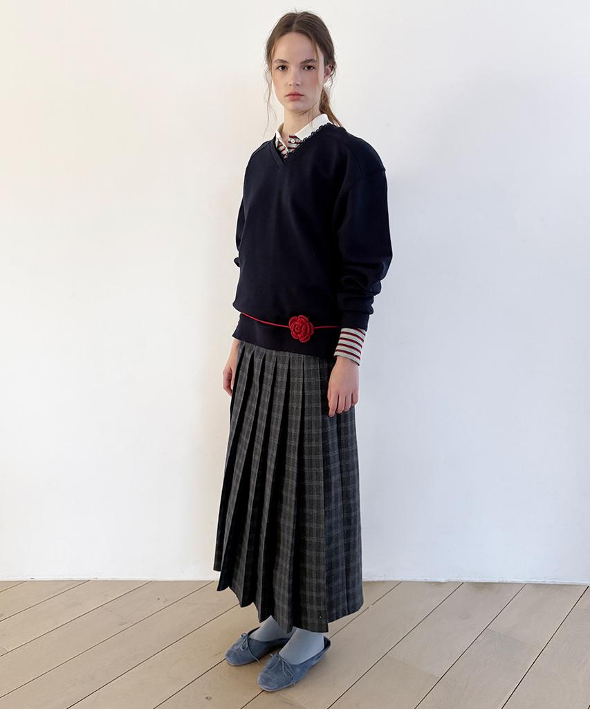 SINOON Sn Lace Sweatshirt (Navy)