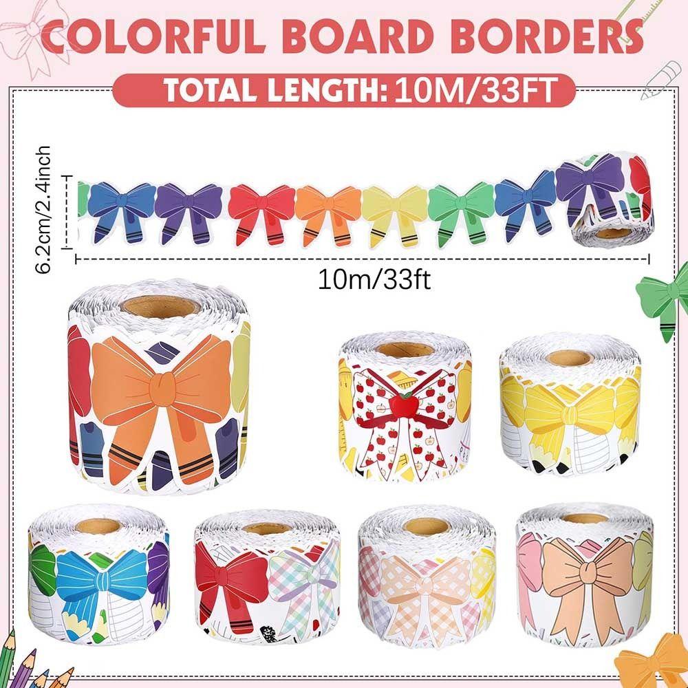 Self-Adhesive Bulletin Board Trim Blackboard Decorative Stickers  for Classroom Decorations