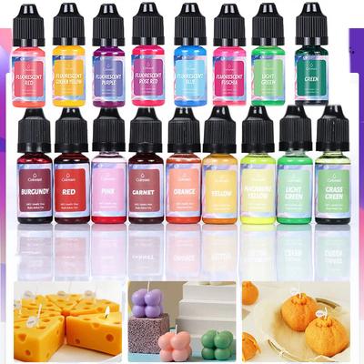 Kit de Tintes para Velas Suministros para Hacer Velas DIY Set de Pigmentos Colorantes Colorante para Velas de Cera Pigmento para Fabricación de Velas Aromaterapia Soja SB067