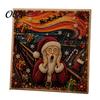 Christmas Faux Pearl Painting Kit Xmas Art Kit, Santa Claus Reindeer DIY Seasonal Supplies Sparkling 3D Festive Wall Craft for Adults, Winter Holiday