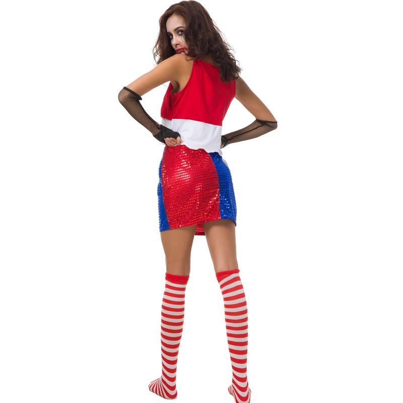 New Halloween Suicide Squad Clown Female Suicide Squad Harley Quinn Anime Costume Stage Outfit