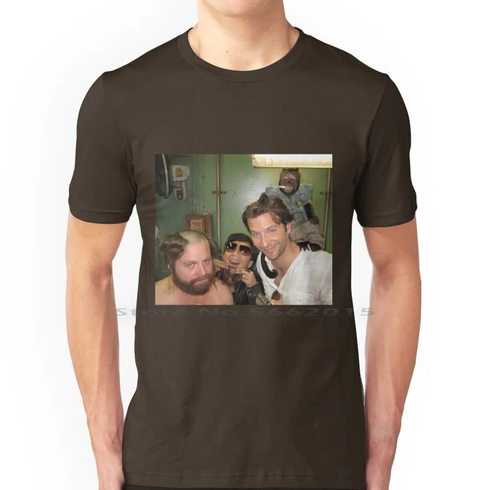 / Hangover Poster Poster T Shirt 100% Cotton Funny The Hangover Party Drunk Movie Beer Drinking Bradley Cooper Comedy Short