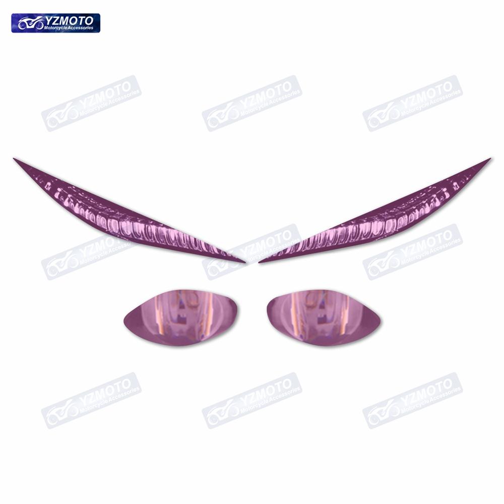 For YZF R6 2017-2023 Motorcycle Track Version Edition Headlight Decoration Sticker Motorbike Headlight Protective Film Stickers