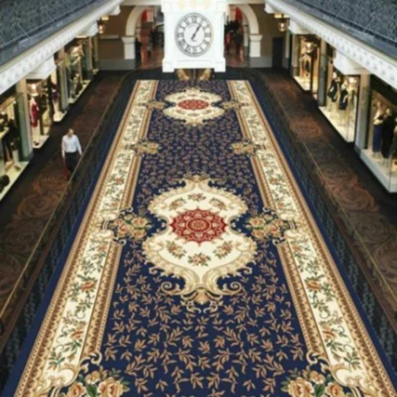 European Long Corridor Carpets for Hallway Living Room Decoration Home Anti-skid Entry Floor Mats Hotel Lobby Stairway Area Rugs
