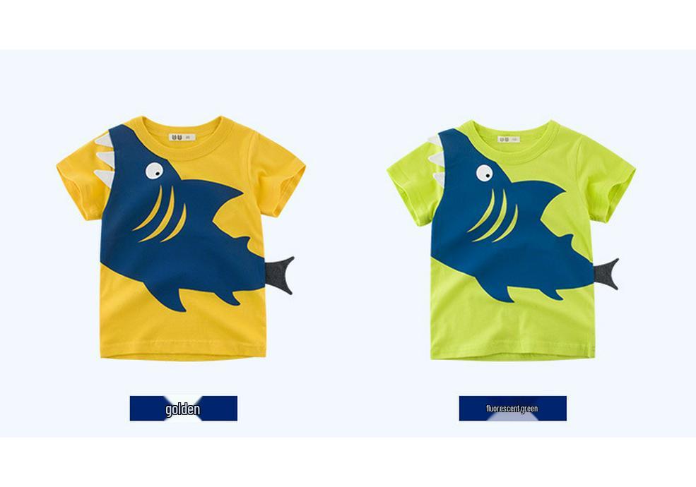 Korean-Style Kids' Summer 2026 Boys' Short-Sleeved T-Shirts