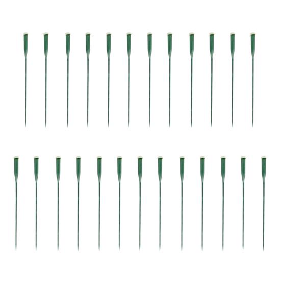 25 Pcs 6 Inch/12 Inch Green Floral Water Tubes Reusable Plastic Stem Water Tubes with Silicone Caps for Flower Stem Arrangements Florist Supplies