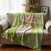 Blush Tropical Soft Flannel Blanket Breathable Warm Throw for Office Car Sofa Kids Room Birthday Xmas Gift