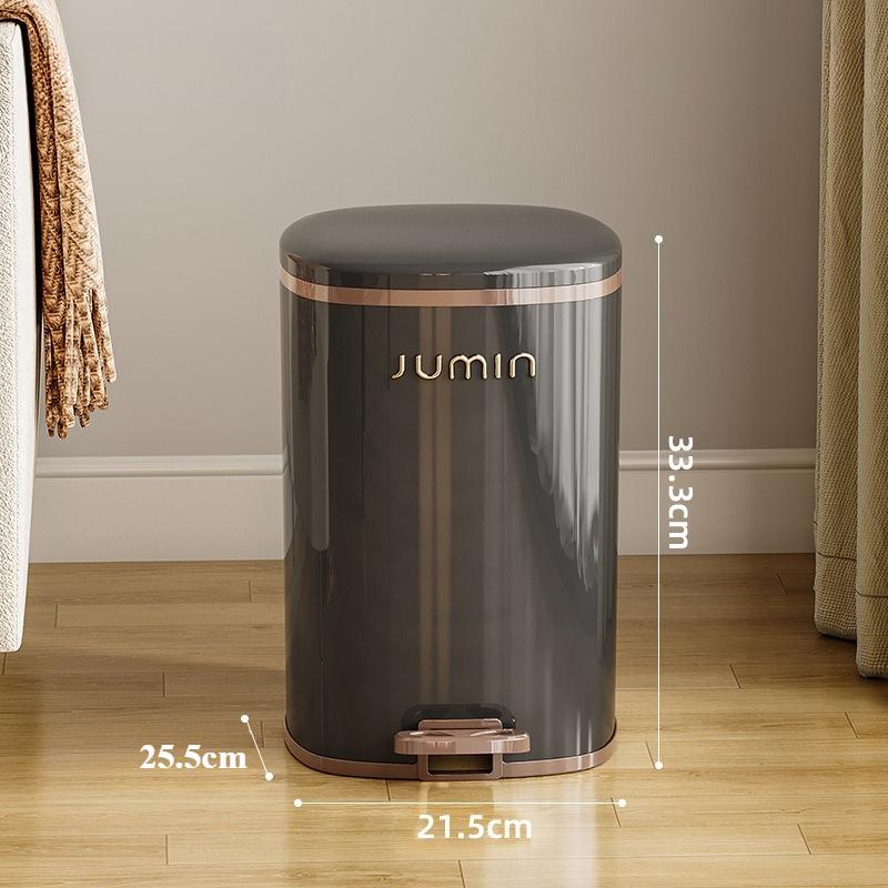 

Foot Pedal Waste Bins Large Capacity Living Room Trash Can Kitchen Food Dispose Garbage Bin Bathroom Toilet Litter Can with Lid