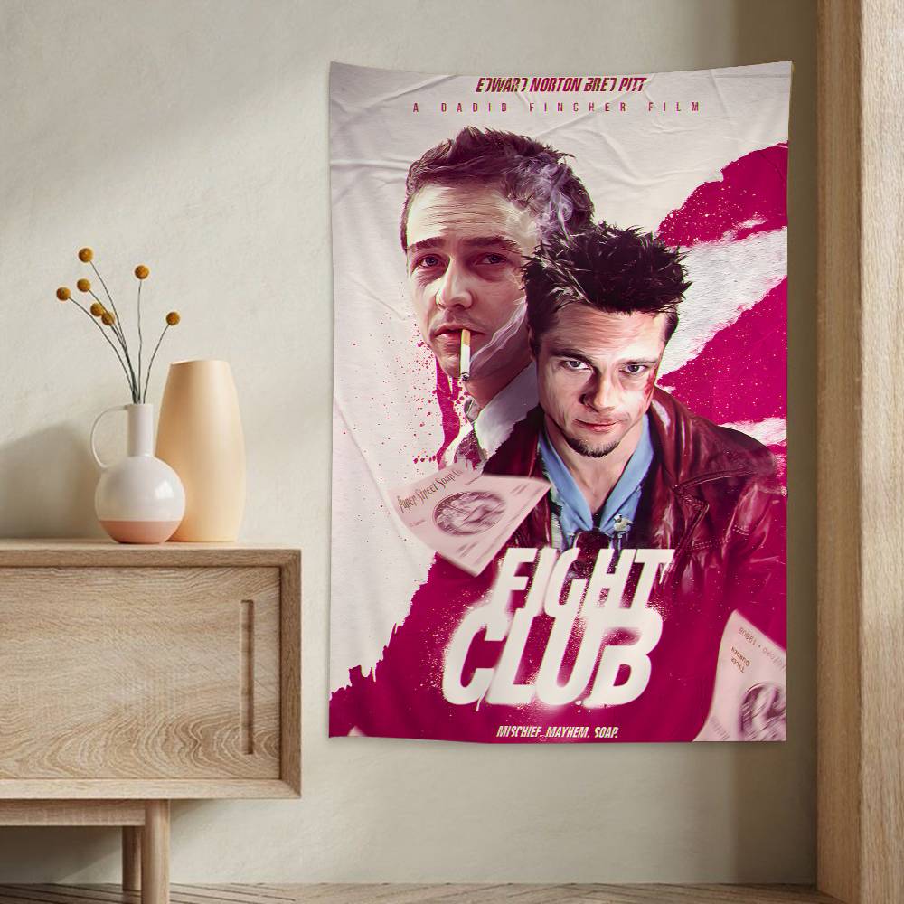 Movie Fight Club Classic Hanging Bohemian Tapestry Bohemian Wall Tapestries Mandala Kawaii Room Decor