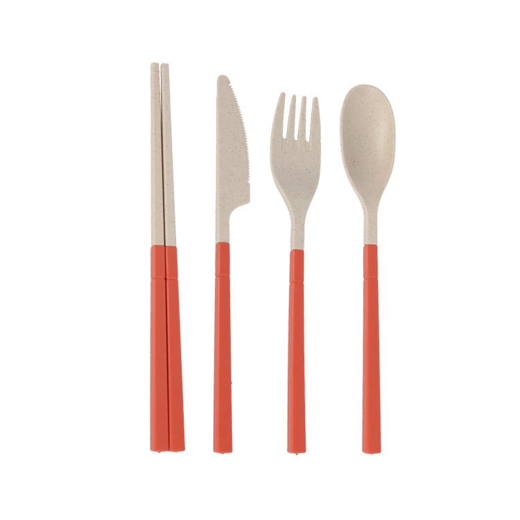 Portable Folding Cutlery Set for Outdoor Use Knife Fork Spoon and Chopsticks