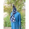 Used B67 Rags, Stole, Old Cloth, Remake, Indigo Dye, Kasuri, Patchwork, Patching, Sashiko