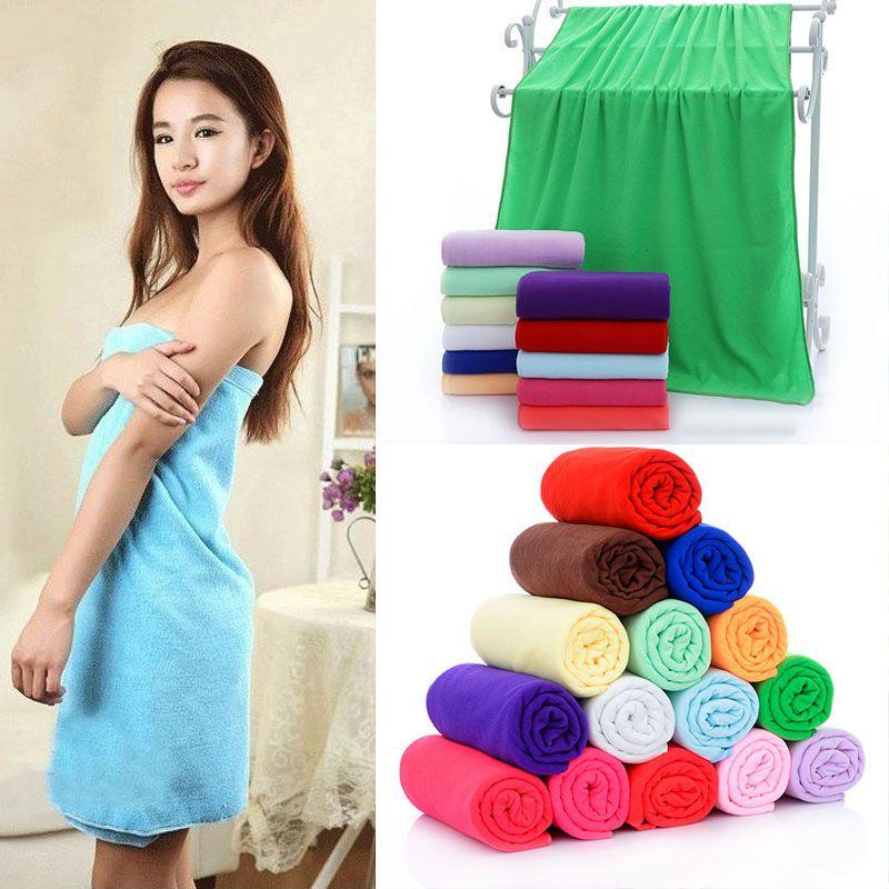 70x140cm Microfiber Fiber Bath Beach Absorbent Drying Washcloth Towel Shower