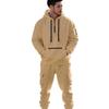 Winter Heavyweight Fleece Hoodie Loose Men's Casual Sports Workwear Trendy Set