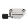 Race Clutch Pedal Stopper Plate Universal Billet Aluminum Alloy Clutch Pedal Bracket Crank Adjustable Silver