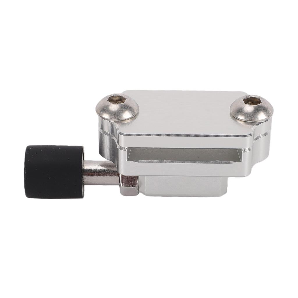 Race Clutch Pedal Stopper Plate Universal Billet Aluminum Alloy Clutch Pedal Bracket Crank Adjustable Silver