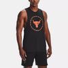 Under Armour Project Rock Charged Cotton Training Tank Top Men Tops Black 1361623-001