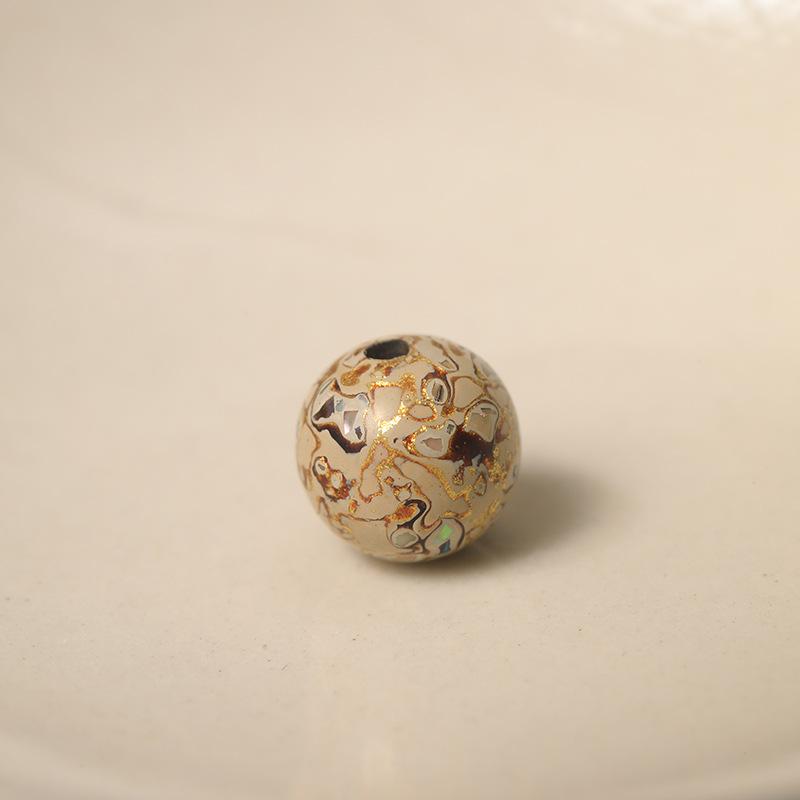 Genuine Flawless 8mm Lacquer Beads Inlaid with Mother-of-Pearl Buddhist Prayer String