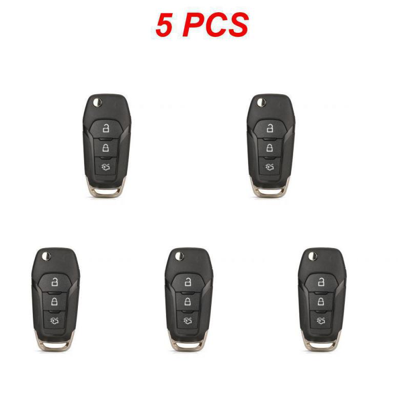 1~10PCS Suitable For Key Shell 3 Buttons Abs Material Car Key Bag Shake The Road Key Shell Folding