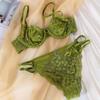 French Lace Half-Cup Bra Set: Ultra-Thin, Sexy Design for Enhanced Pure Desire and Anti-Sagging, Perfect for Big To Small Chest Transition.