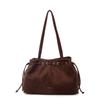Fashion Faux Suede Hasp Sewing Thread Shoulder Bags 2026 Hot Sale Large Capacity Commute Stylish Design Women's Crossbody Bags