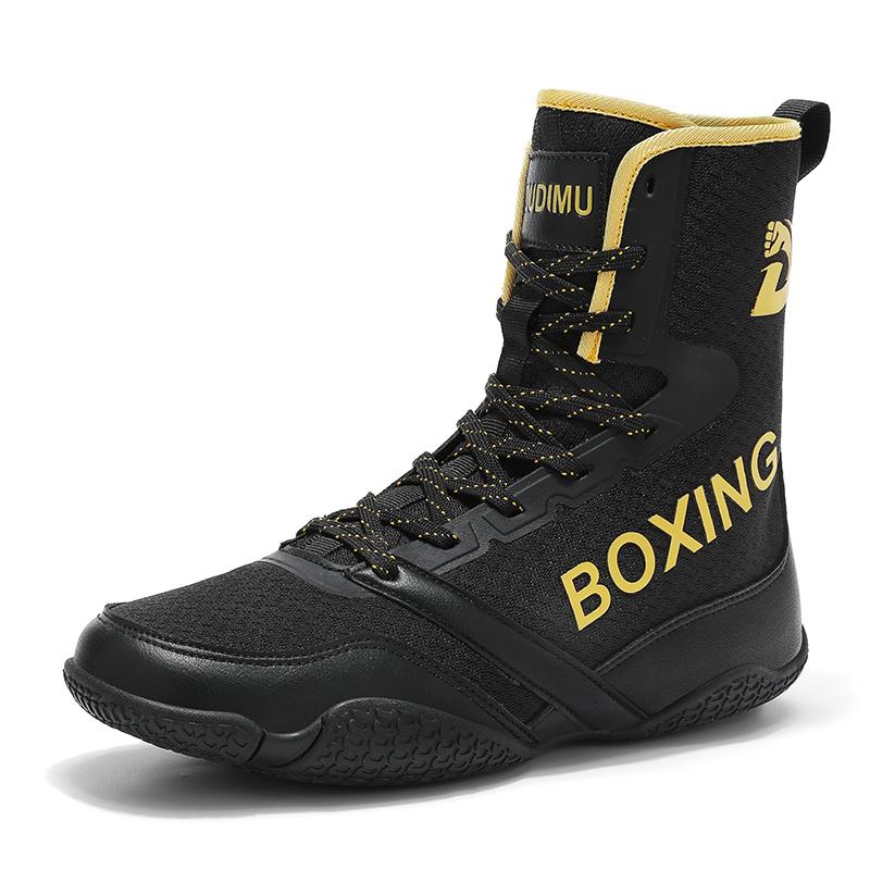 Professional Boxing Sneakers for Men New Style High Top Wrestling Shoes Non Slip Combat Sneakers Breathable Boxing Training Boot