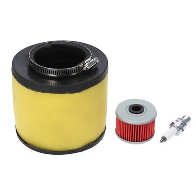 Air Filter+Oil Filter+Spark Plug For 95-03 Honda Foreman 400 4x4 (TRX400FW)
