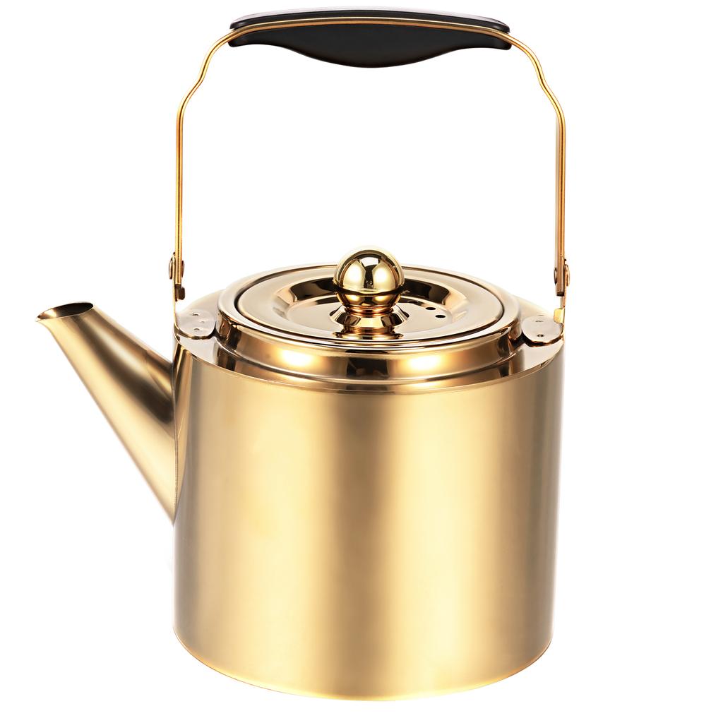 Stainless Steel Tea Kettle Large Capacity 1.8L Portable Household Kettle with Filter and Lid