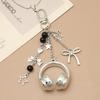 Bag Charm Vintage Headset Shape Sweet Bow Star  Charms Accessories Party Gifts Jewelry Car Key Ring Pendant