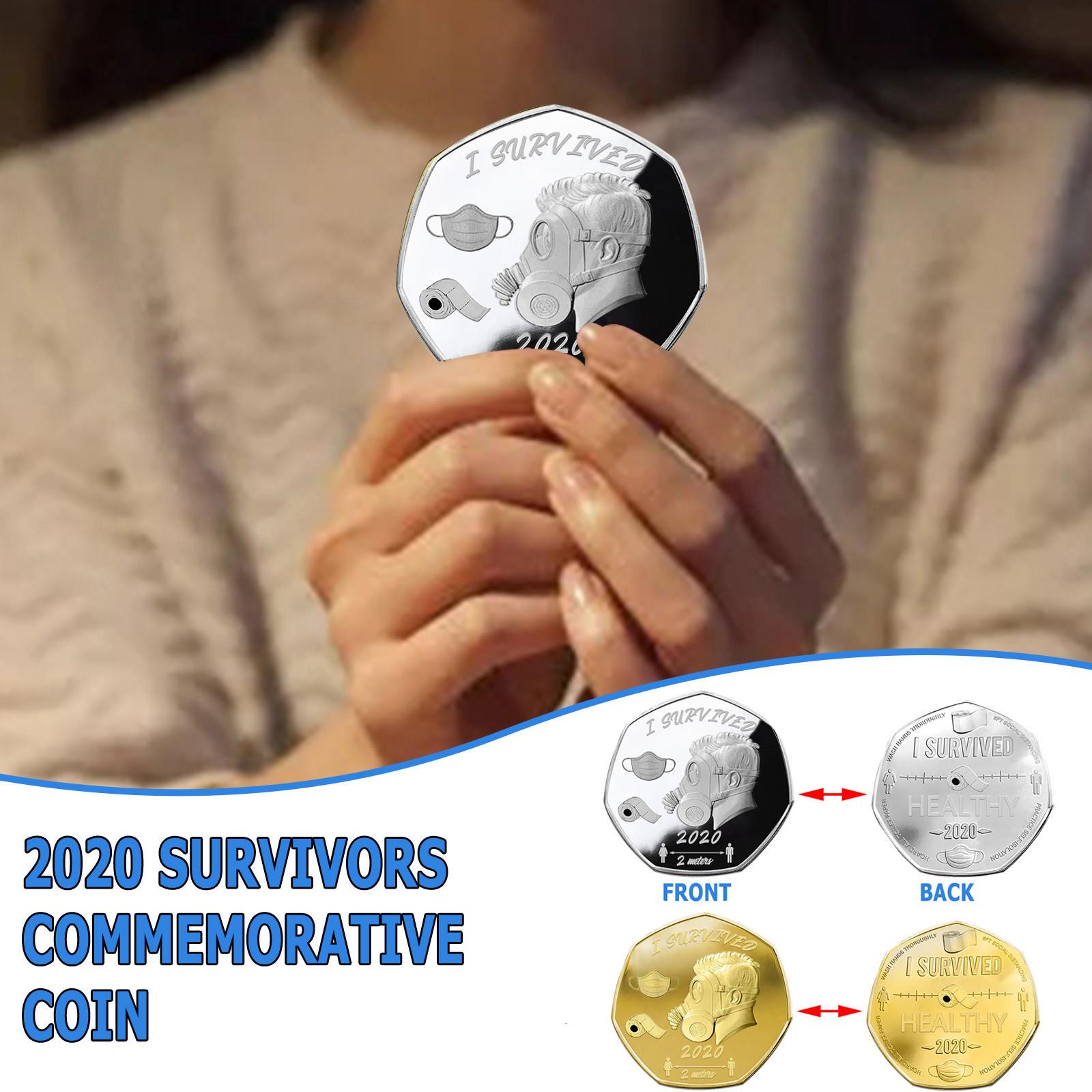 

Памятная монета «Выжившие» 2020 г. Двусторонняя памятная монета 2 шт.