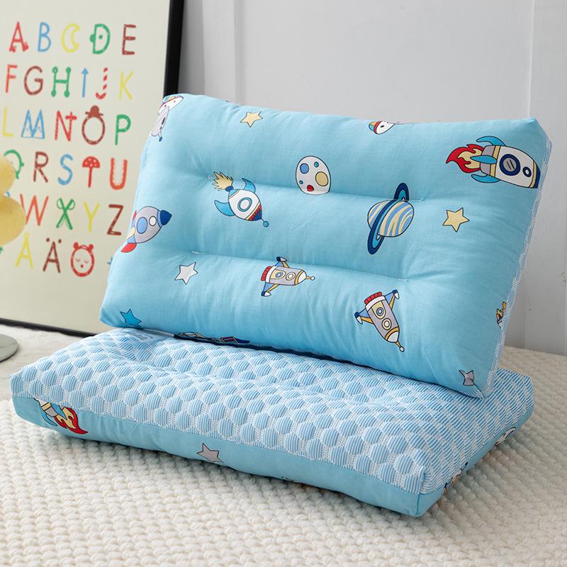 Children's Double-Sided Cartoon Cotton Bean Pillow - High Elasticity