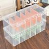 Game Card Flip Storage Box Plastic Playing Cards Case Transparent Clear Poker Boxes Adjustable Board Organizer Container