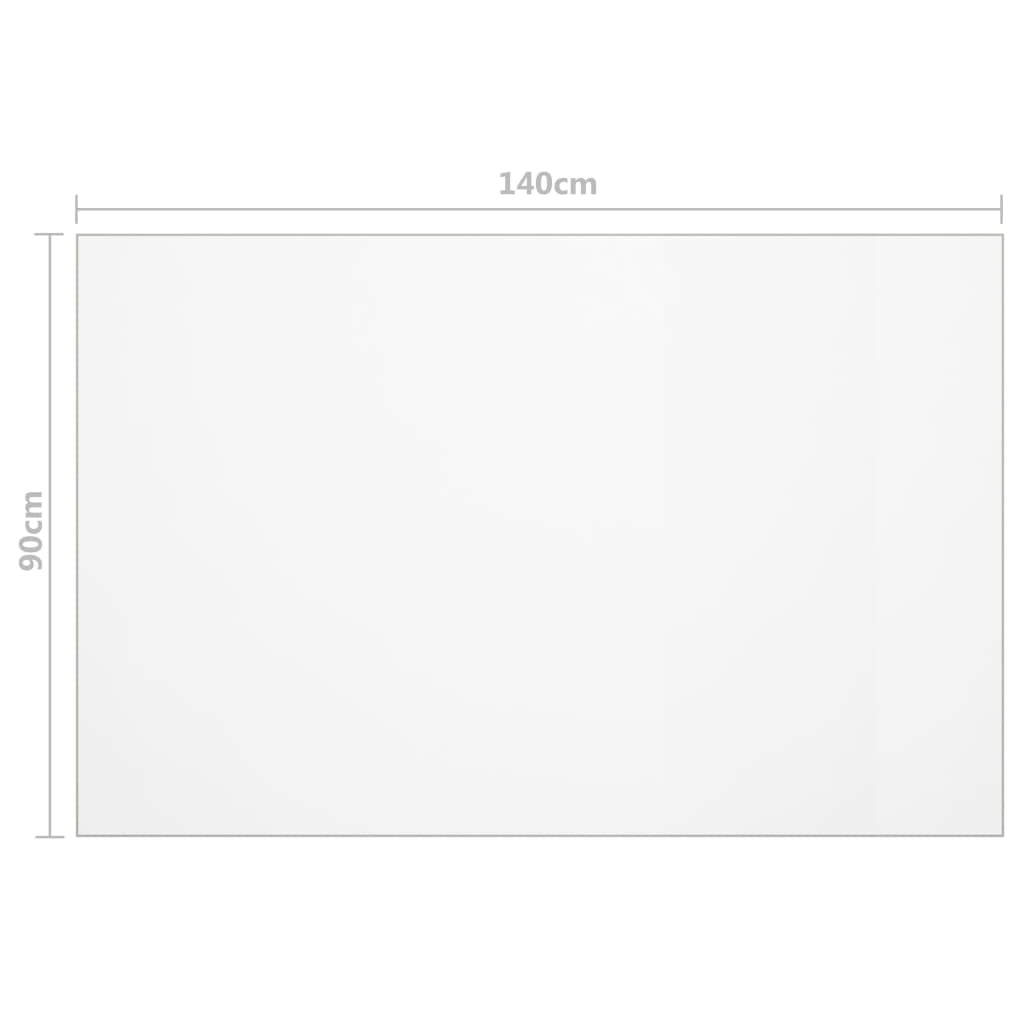 Transparent Table Cover 140 x 90 cm 1.6 mm PVC