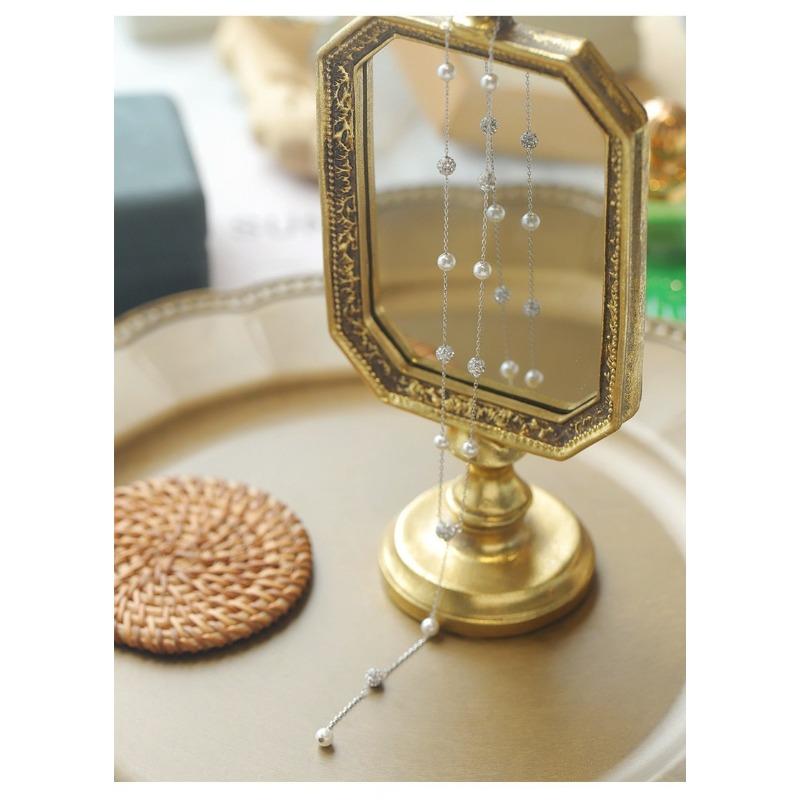 Gypsy Star Bead Diamond Ball Necklace Female Niche Delicate Flash Diamond Jewelry Female