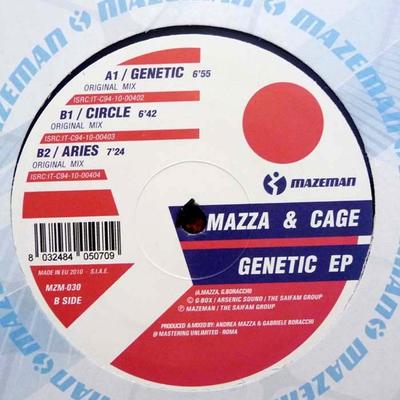 12inch Record ANDREA MAZZA & GABRIEL CAGE - Genetic EP MZM030 Mazeman 2010 Italy Dance & Electronica Used
