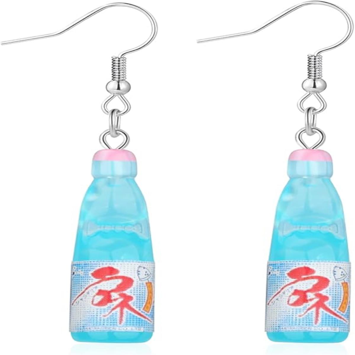 

Korean-Pop Earrings Soda Pop Music Matching Birthday Party Friendship BFF Gifts For Fans Decor Halloween Outfits