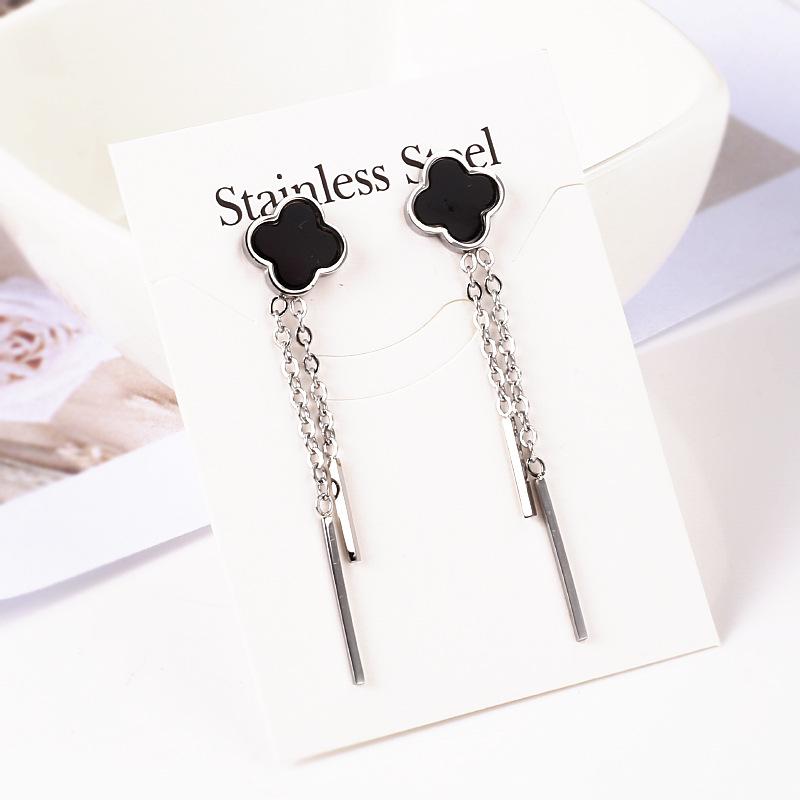 

Ювелирные изделия Fraaudi из четырехлистной мочки уха, женское золото 18 карат, титановая сталь