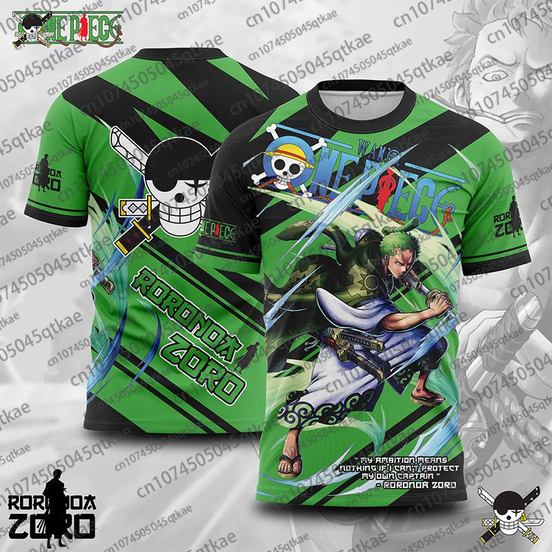 Anime One Piece Luffy Zoro TShirt 3D Print Clothing Unisex Tshirt Streetwear Summer Short Sleeve Sport Bandai Cosplay Tshirt