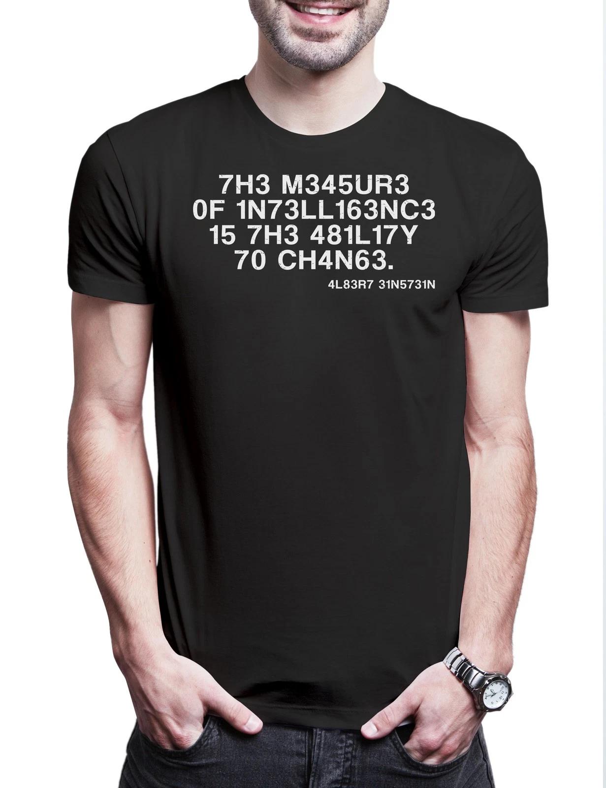 Einstein The Measure Of Intelligence Men s T-Shirt Intelligence IQ Cult Albert M