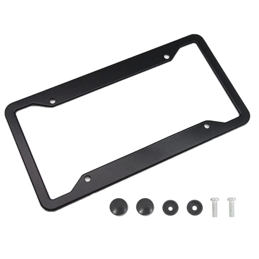 31cm x 16cm Standard-Aluminiumlegierung 4-Loch Kennzeichenhalter passend für amerikanisches Auto Kennzeichenhalter Rahmen 6