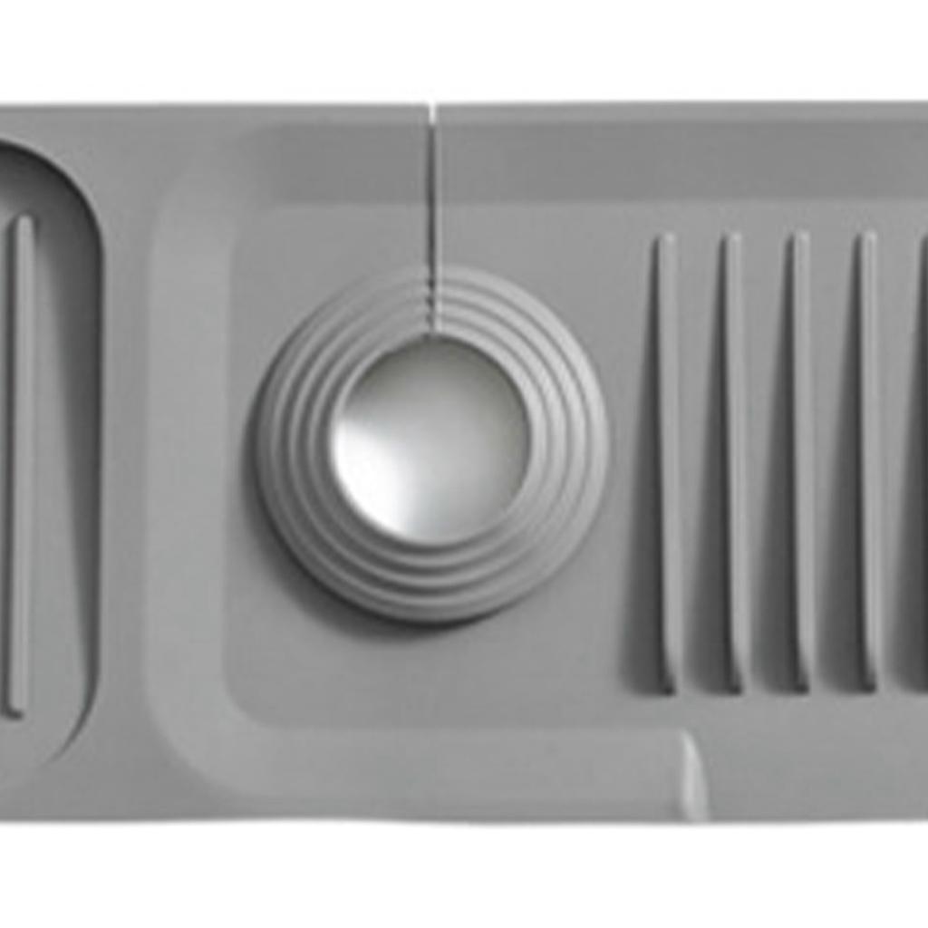 Faucet Mat Silicone Sink Guard Safe Clean Odorless Sink Accessory for Kitchen Bathroom Dark Grey