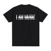 Herren T-Shirt mit kurzen Ärmeln I AM MUSIC Aufdruck Weiche Baumwolle Lässig Bequem Trendige Streetwear Tägliches Tragen Musikliebhaber Coole T-Shirts
