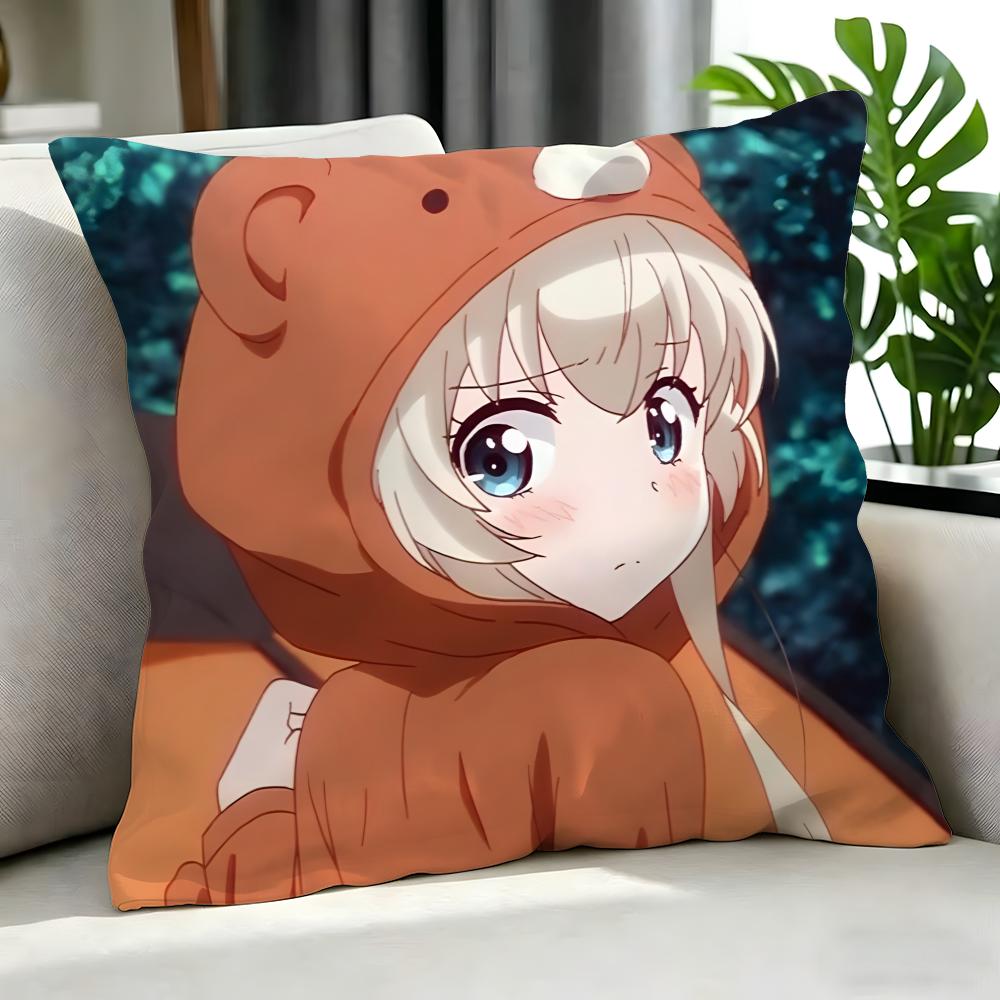 anime Uchi no Maid ga Uzasugiru Cushion Cover Cushion Cover Set Pcs x x x Pillowcase Decorative Sofa Home Decor