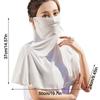 Quick Drying Ice Silk Sun Hat Anti-UV Sunscreen Hat Fashion Sunscreen Face Cover  Face Coverage